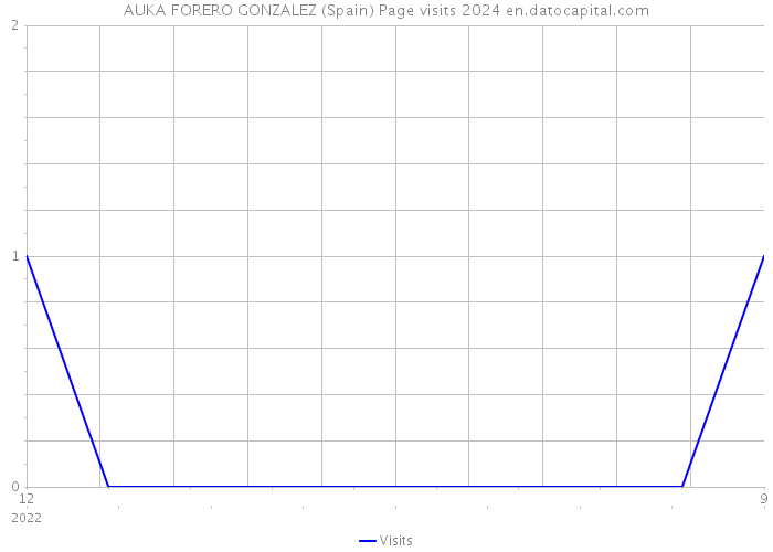 AUKA FORERO GONZALEZ (Spain) Page visits 2024 