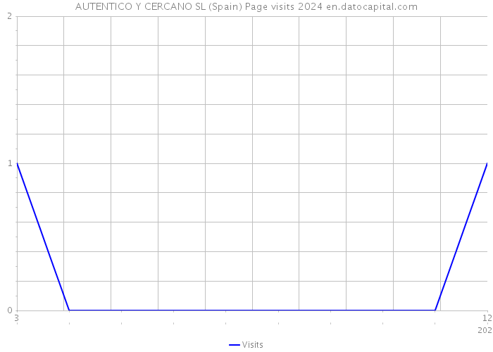 AUTENTICO Y CERCANO SL (Spain) Page visits 2024 