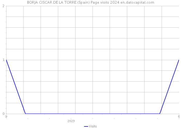 BORJA CISCAR DE LA TORRE (Spain) Page visits 2024 