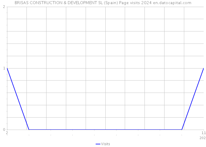 BRISAS CONSTRUCTION & DEVELOPMENT SL (Spain) Page visits 2024 