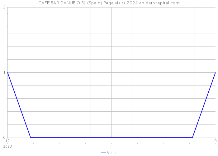 CAFE BAR DANUBIO SL (Spain) Page visits 2024 