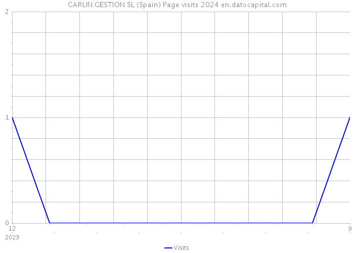 CARUN GESTION SL (Spain) Page visits 2024 