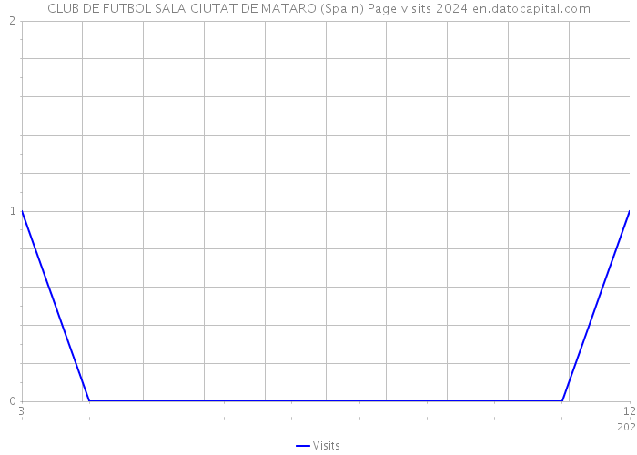 CLUB DE FUTBOL SALA CIUTAT DE MATARO (Spain) Page visits 2024 