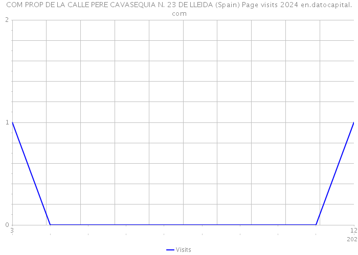 COM PROP DE LA CALLE PERE CAVASEQUIA N. 23 DE LLEIDA (Spain) Page visits 2024 