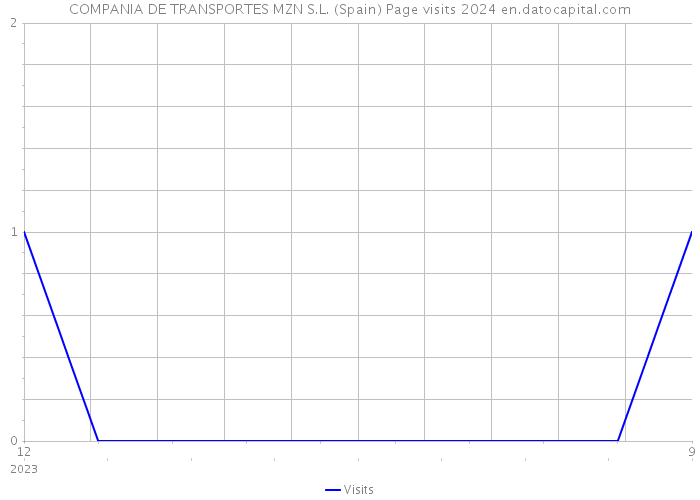 COMPANIA DE TRANSPORTES MZN S.L. (Spain) Page visits 2024 