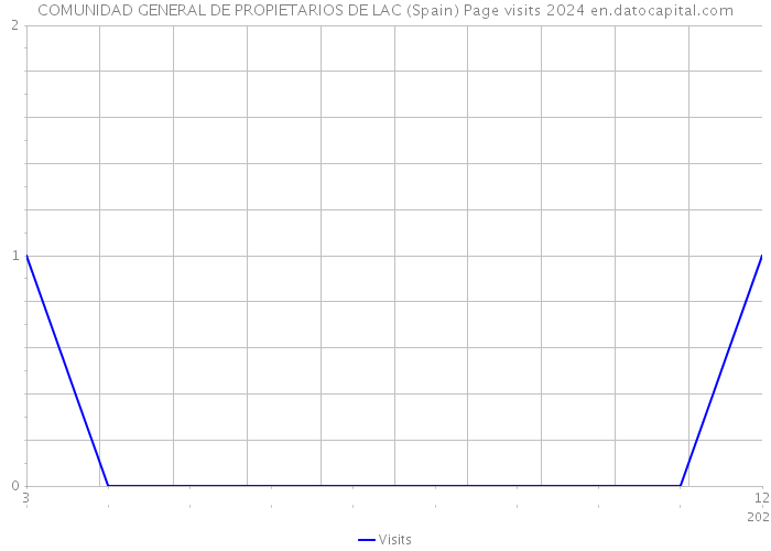 COMUNIDAD GENERAL DE PROPIETARIOS DE LAC (Spain) Page visits 2024 