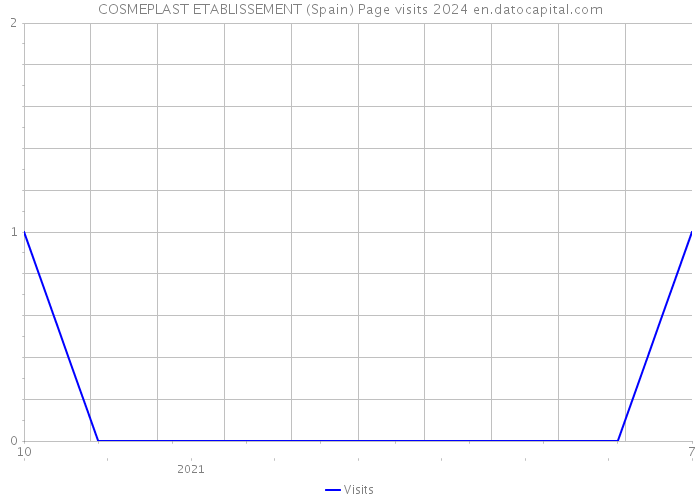 COSMEPLAST ETABLISSEMENT (Spain) Page visits 2024 