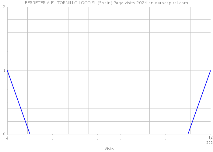 FERRETERIA EL TORNILLO LOCO SL (Spain) Page visits 2024 