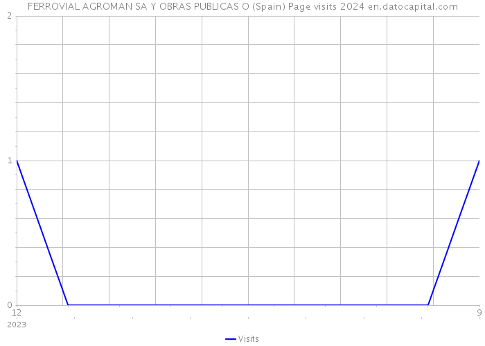 FERROVIAL AGROMAN SA Y OBRAS PUBLICAS O (Spain) Page visits 2024 