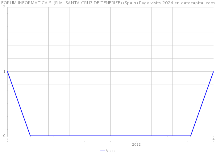FORUM INFORMATICA SL(R.M. SANTA CRUZ DE TENERIFE) (Spain) Page visits 2024 