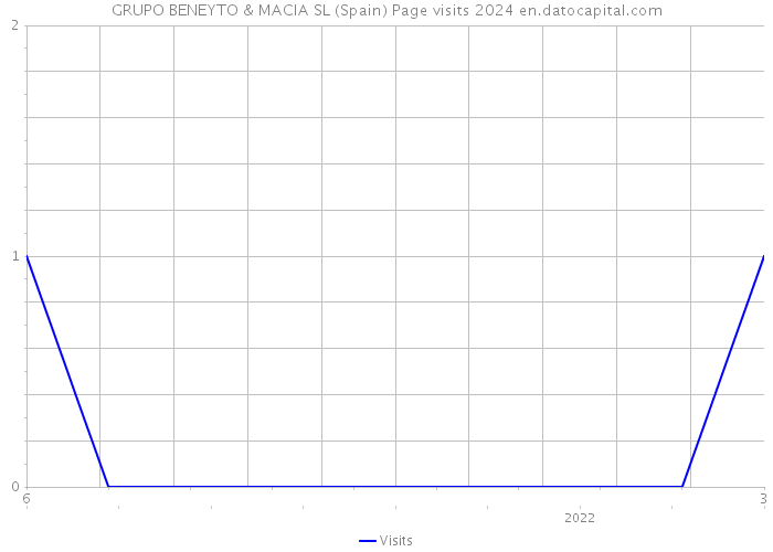 GRUPO BENEYTO & MACIA SL (Spain) Page visits 2024 