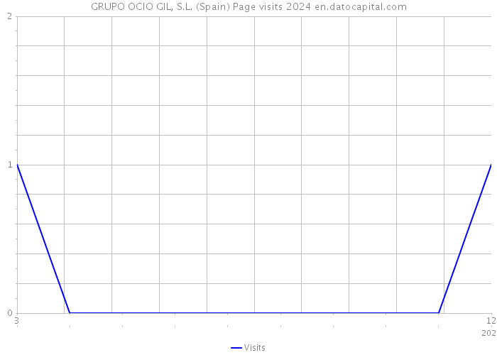 GRUPO OCIO GIL, S.L. (Spain) Page visits 2024 