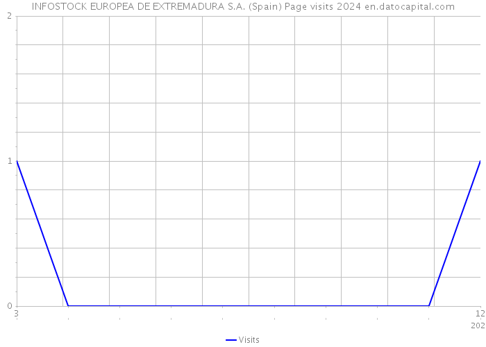 INFOSTOCK EUROPEA DE EXTREMADURA S.A. (Spain) Page visits 2024 