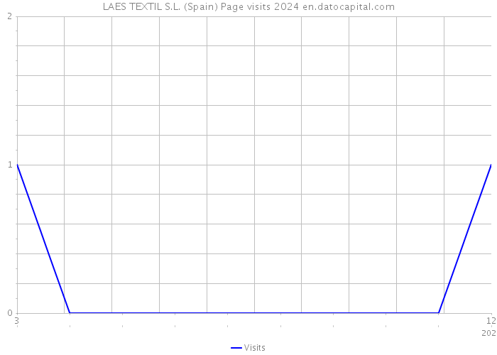 LAES TEXTIL S.L. (Spain) Page visits 2024 