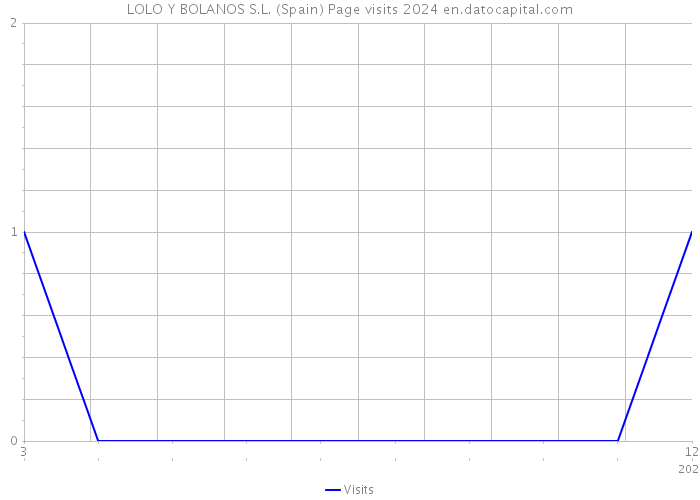 LOLO Y BOLANOS S.L. (Spain) Page visits 2024 