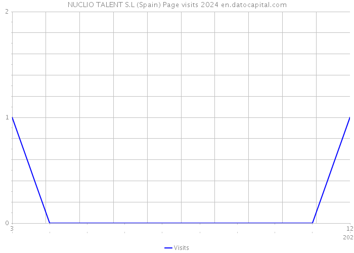 NUCLIO TALENT S.L (Spain) Page visits 2024 