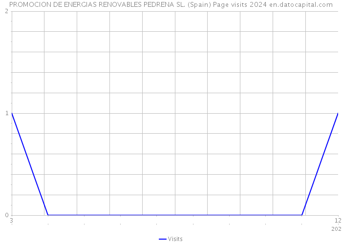 PROMOCION DE ENERGIAS RENOVABLES PEDRENA SL. (Spain) Page visits 2024 