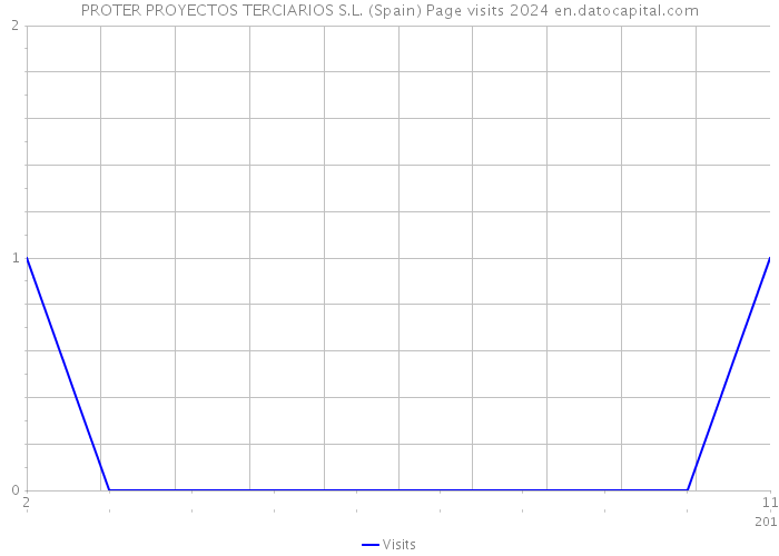 PROTER PROYECTOS TERCIARIOS S.L. (Spain) Page visits 2024 