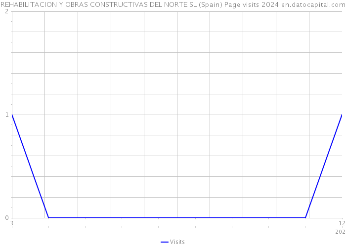 REHABILITACION Y OBRAS CONSTRUCTIVAS DEL NORTE SL (Spain) Page visits 2024 
