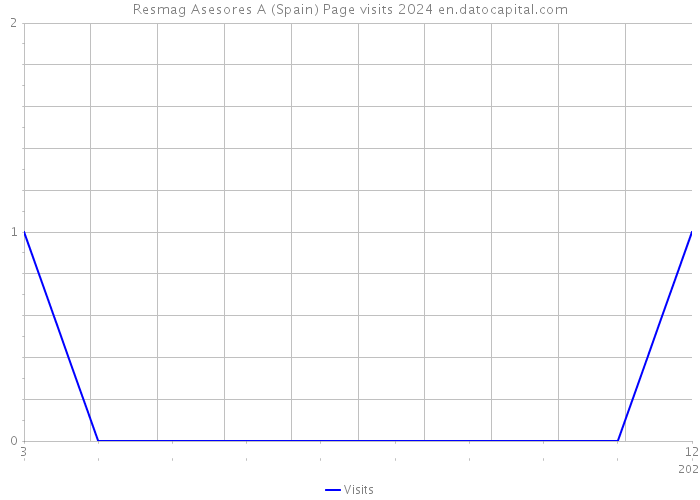 Resmag Asesores A (Spain) Page visits 2024 