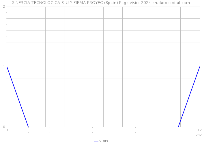 SINERGIA TECNOLOGICA SLU Y FIRMA PROYEC (Spain) Page visits 2024 