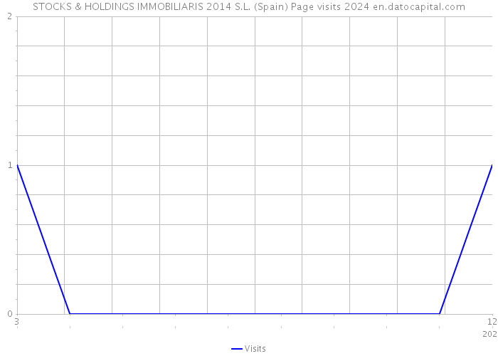 STOCKS & HOLDINGS IMMOBILIARIS 2014 S.L. (Spain) Page visits 2024 