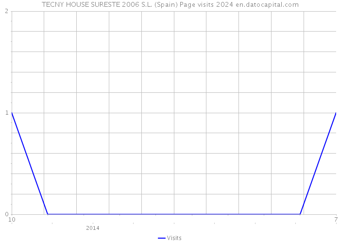 TECNY HOUSE SURESTE 2006 S.L. (Spain) Page visits 2024 