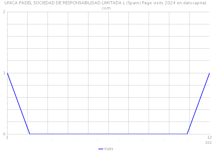 UNICA PADEL SOCIEDAD DE RESPONSABILIDAD LIMITADA L (Spain) Page visits 2024 