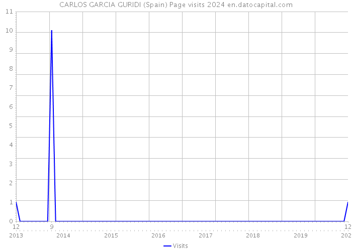 CARLOS GARCIA GURIDI (Spain) Page visits 2024 
