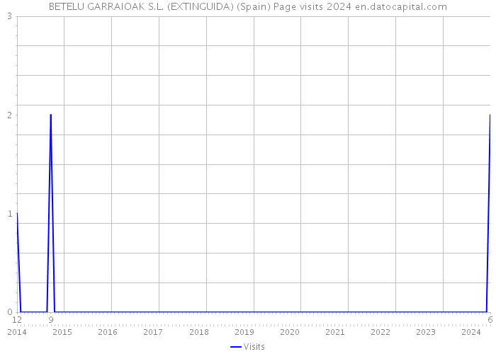 BETELU GARRAIOAK S.L. (EXTINGUIDA) (Spain) Page visits 2024 