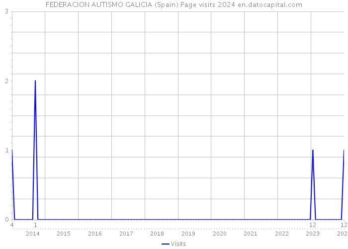 FEDERACION AUTISMO GALICIA (Spain) Page visits 2024 