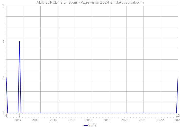 ALIU BURCET S.L. (Spain) Page visits 2024 