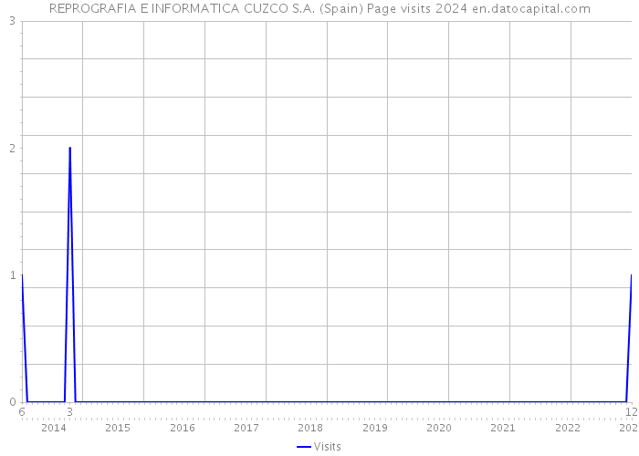 REPROGRAFIA E INFORMATICA CUZCO S.A. (Spain) Page visits 2024 