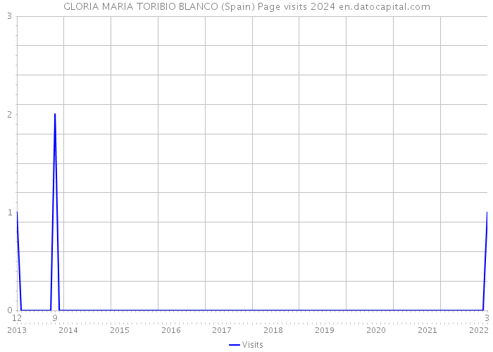 GLORIA MARIA TORIBIO BLANCO (Spain) Page visits 2024 