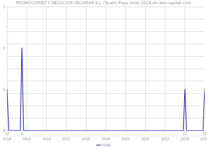 PROMOCIONES Y NEGOCIOS VEGAMAR S.L. (Spain) Page visits 2024 