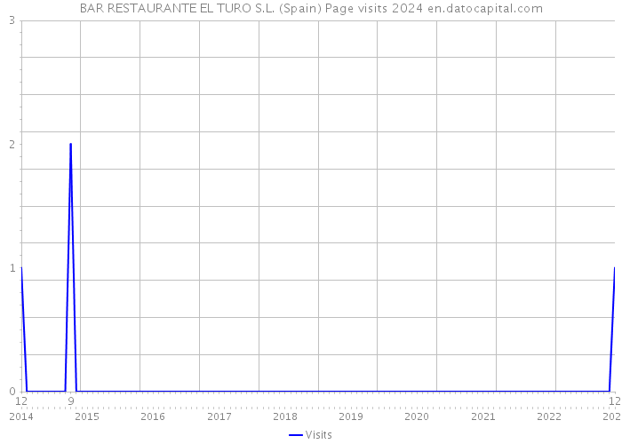 BAR RESTAURANTE EL TURO S.L. (Spain) Page visits 2024 