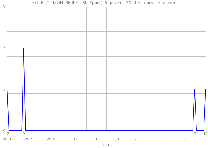 MORENO I MONTSERRAT SL (Spain) Page visits 2024 