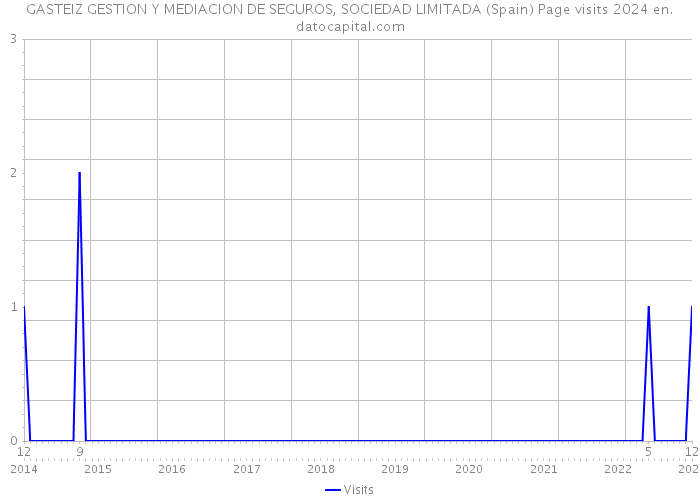GASTEIZ GESTION Y MEDIACION DE SEGUROS, SOCIEDAD LIMITADA (Spain) Page visits 2024 