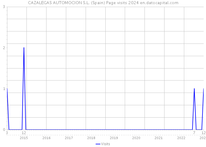 CAZALEGAS AUTOMOCION S.L. (Spain) Page visits 2024 