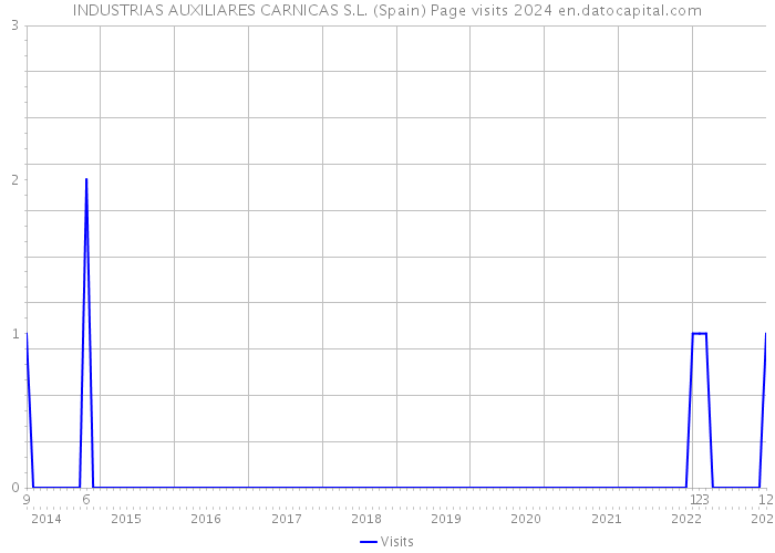 INDUSTRIAS AUXILIARES CARNICAS S.L. (Spain) Page visits 2024 