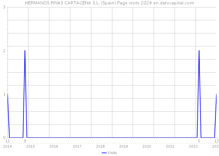 HERMANOS PINAS CARTAGENA S.L. (Spain) Page visits 2024 