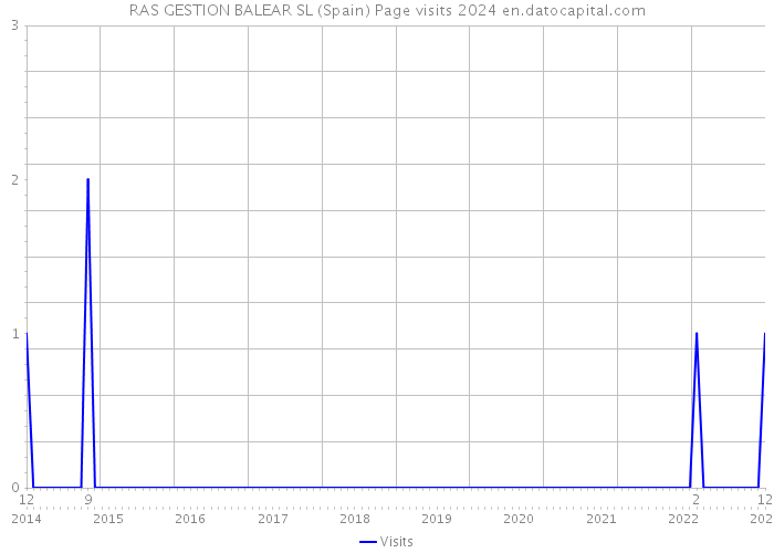 RAS GESTION BALEAR SL (Spain) Page visits 2024 