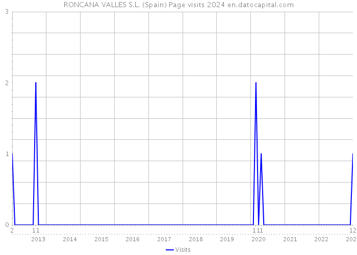 RONCANA VALLES S.L. (Spain) Page visits 2024 