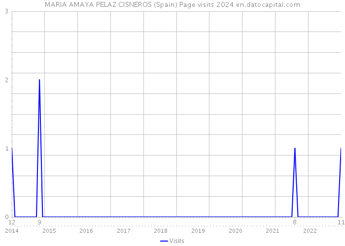 MARIA AMAYA PELAZ CISNEROS (Spain) Page visits 2024 