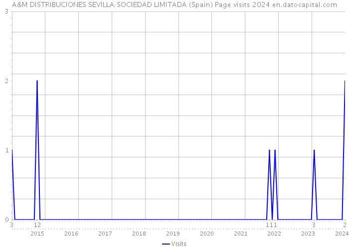 A&M DISTRIBUCIONES SEVILLA SOCIEDAD LIMITADA (Spain) Page visits 2024 