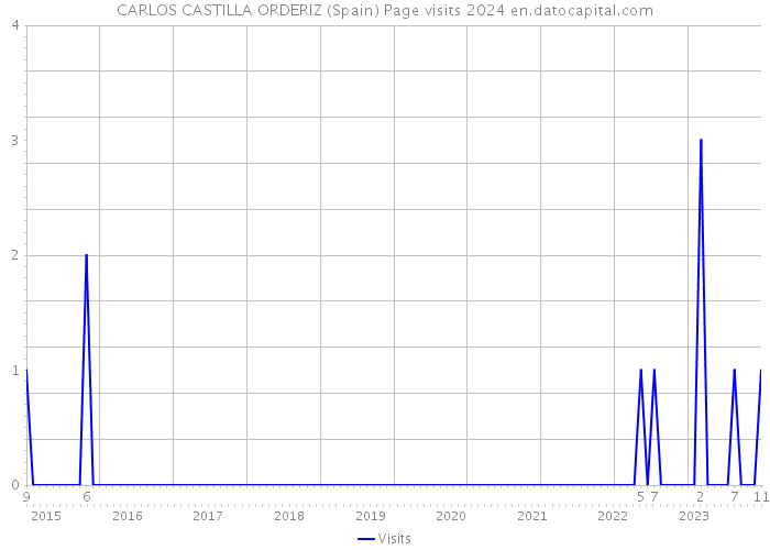 CARLOS CASTILLA ORDERIZ (Spain) Page visits 2024 