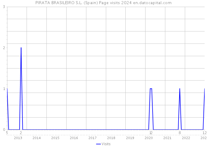PIRATA BRASILEIRO S.L. (Spain) Page visits 2024 