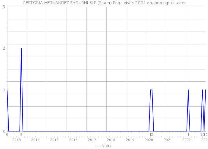 GESTORIA HERNANDEZ SADURNI SLP (Spain) Page visits 2024 