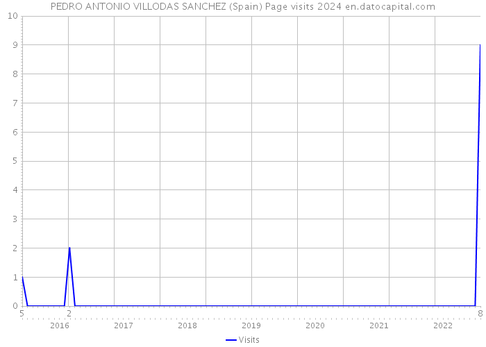 PEDRO ANTONIO VILLODAS SANCHEZ (Spain) Page visits 2024 