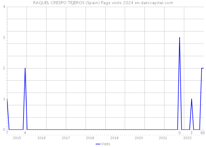 RAQUEL CRESPO TEJEROS (Spain) Page visits 2024 